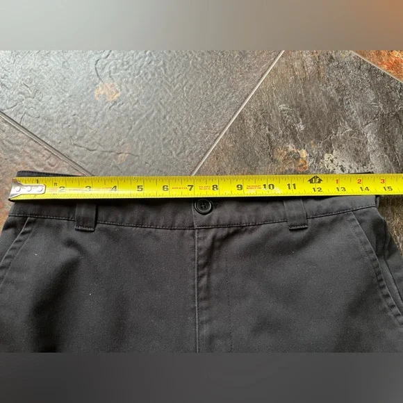 Women’s Garage black cargo trouser skater grunge goth uniform pants. Size 1 - Picture 12 of 16